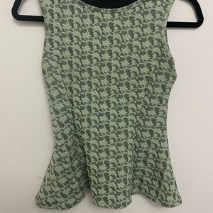 Turquoise Peplum top